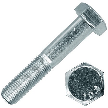 Болт шестигранный с неполной резьбой М30х280 DIN 931 класс прочности 10.9 оцинкованная сталь