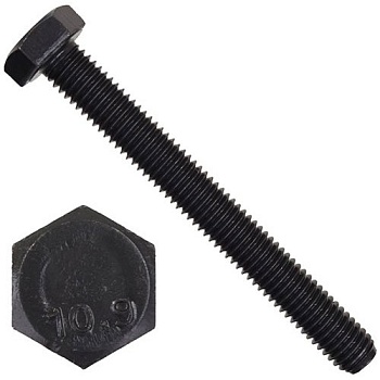 Болт шестигранный М8х22 DIN 933 класс прочности 10.9